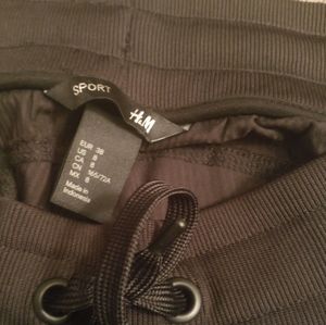 H&M Sport Athletic Training Black Capris